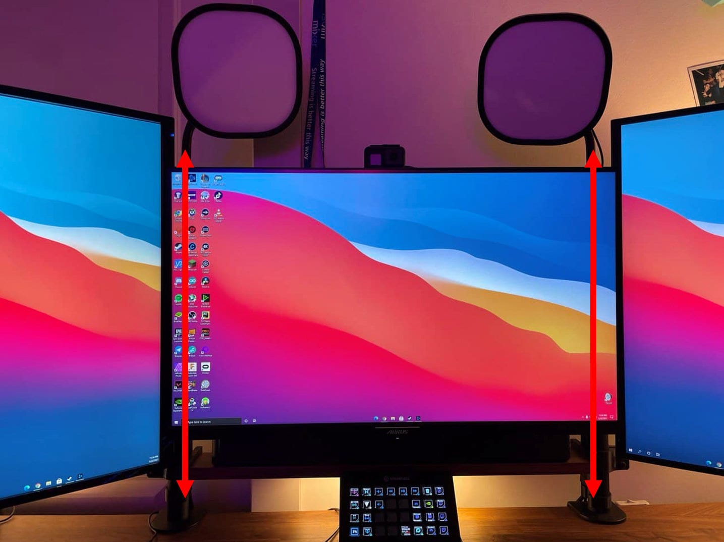 Elgato Keylight to Monitor Arm Adapter