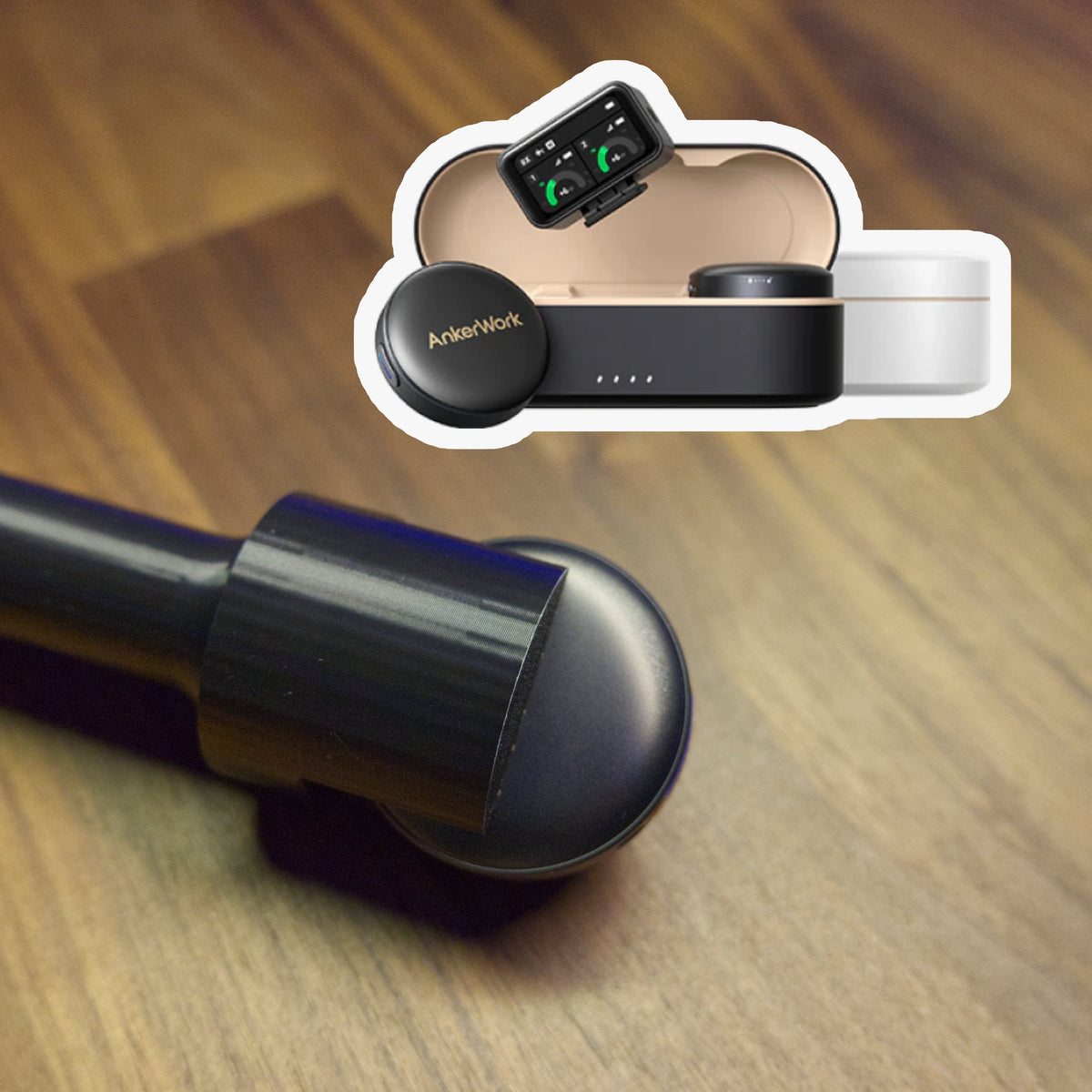 Handheld interview mic adapter for AnkerWork M650