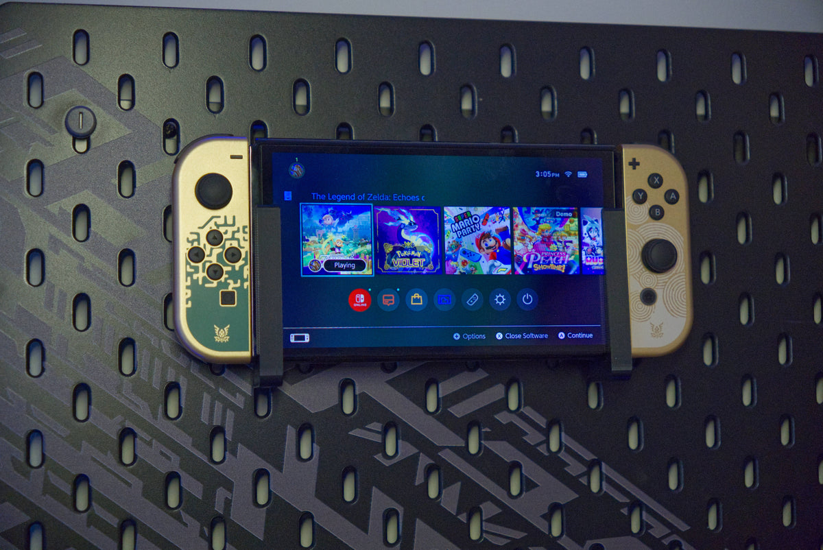 IKEA SKÅDIS and UPPSPEL Nintendo Switch OLED and Switch 2 holder set