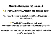 Elgato Wave Mic Arm Wall Mount Adapter (Pro & LP)