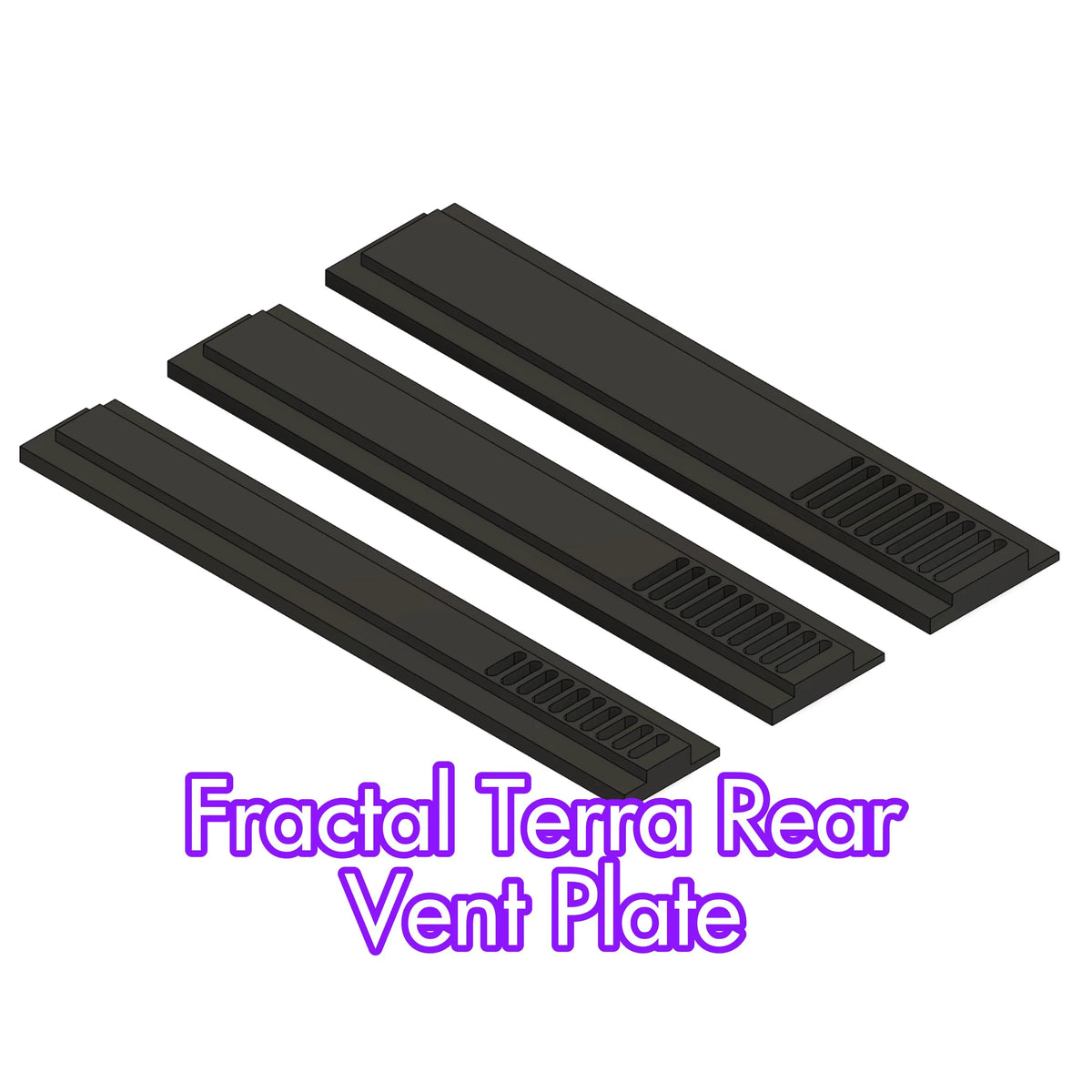 Fractal Terra Rear Blank Plate
